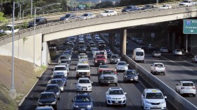 In this Friday, June 26, 2015 photo, drivers head into downtown Honolulu from the island's West side.