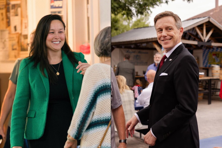 Oklahoma's 2026 gubernatorial candidates: Democrat Cyndi Munson (left) and Republican Mike Mazzei (right).