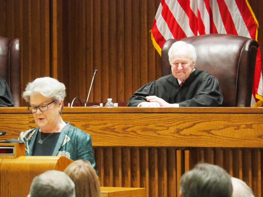 Kansas Supreme Court Chief Justice Eric Rosen supports the court’s reversal of a Wyandotte County man’s conviction for failure to pay a $20 fee when filling out an offender registry form but prefers constitutional questions about the process to be considered at a later time.
