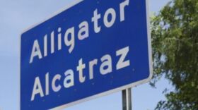 sign for alligator alcatraz 