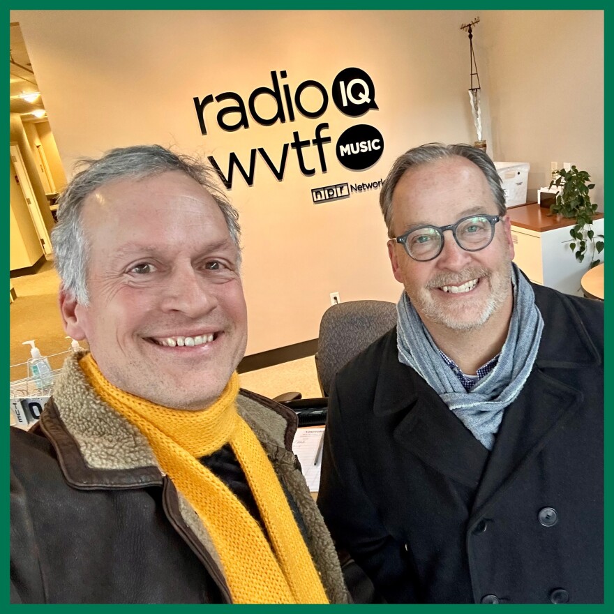 Michael Hemphill & Bruce C. Bryan in the WVTF/Radio IQ Studios