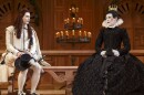 Mark Rylance as Olivia (right) and Samuel Barnett as Viola in <em>Twelfth Night</em>. The Broadway production, which first played at London's Globe Theatre, is done in the Elizabethan tradition, with an all-male cast.