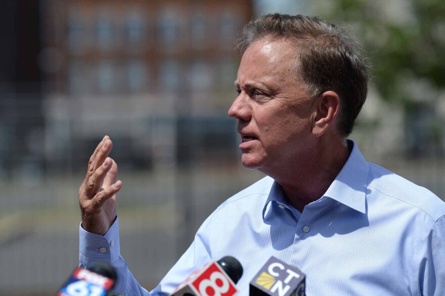 Gov. Ned Lamont holds a press briefing at the Community Health Center in New Britain to highlight CHC’s walk-up COVID-19 testing site and to encourage continued testing, June 18, 2020.