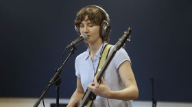 Wombo performing live in the WYSO studios.