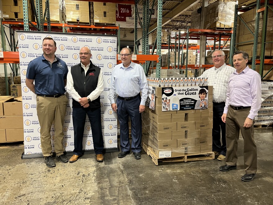 CassClay Creamery donates shelfstable milk to Great Plains Food Bank