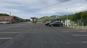 Tesla charging stations on Main Street in Gorham, August 2026.