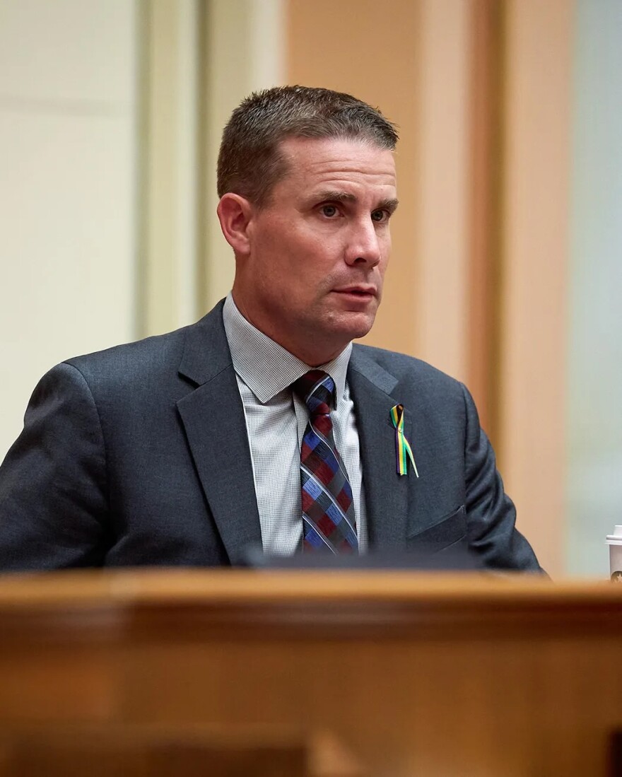 State Sen. President Pro Tem Mike McGuire during a floor session on April 24, 2025.