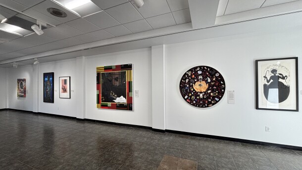 The 'Define Yourself!' exhibition opened recently at NSU's James Wise Gallery. It is a traveling exhibition created through a partnership with the Chrysler Museum of Art and three universities: Norfolk State University, Elizabeth City State University in North Carolina and the University of Maryland Eastern Shore.