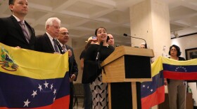 Democratic Representative Cindy Polo of Miami urges Congress to take action in getting humanitarian aid to citizens of Venezuela amid economic and political turmoil. 