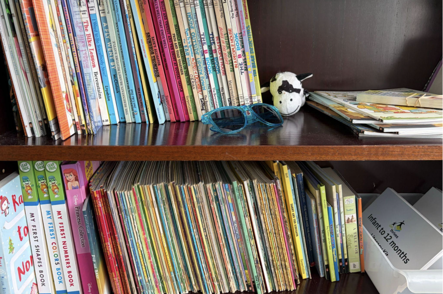 Pictured are some books from Dolly Parton’s Imagination Library. “The books are really amazing,” Hagley said.