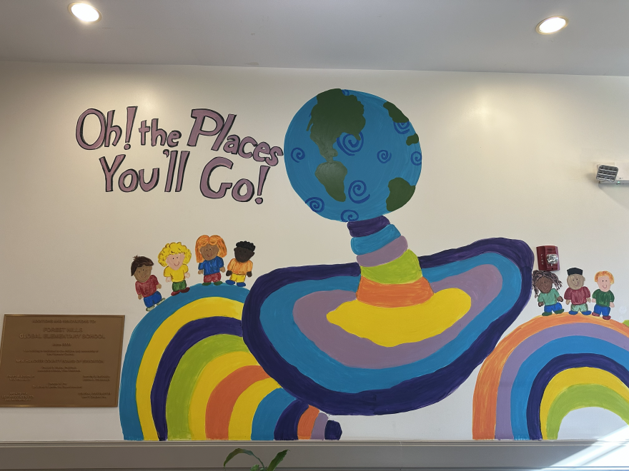 One of Forest Hills Elementary walls