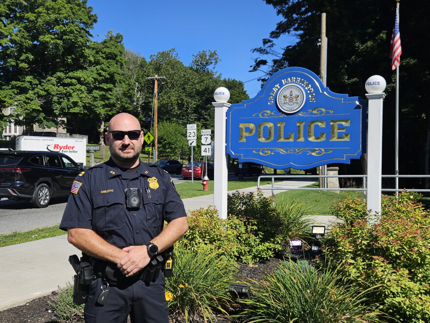 Adam Carlotto is the interim police chief of Great Barrington, Massachusetts. His department uses three automatic license plate readers on passing cars in the small Southern Berkshire community.