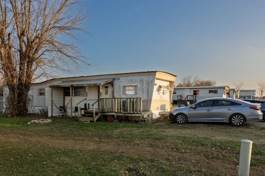 Alyssa Hardesty and her dog, Oliver, live in a trailer with mold, non-working lights and holes in the bathroom walls. For that, Lee wants $19,800 over five years.