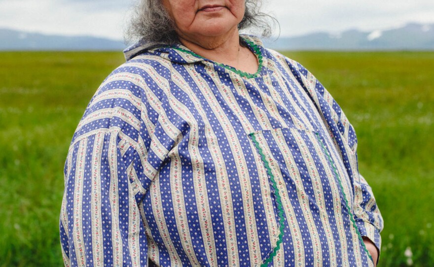 Grace Hill, President of the Qanirtuuq Inc. board on July 24, 2018.