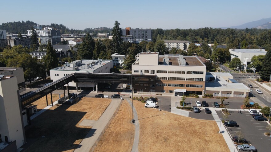 Drone footage of the University District site.