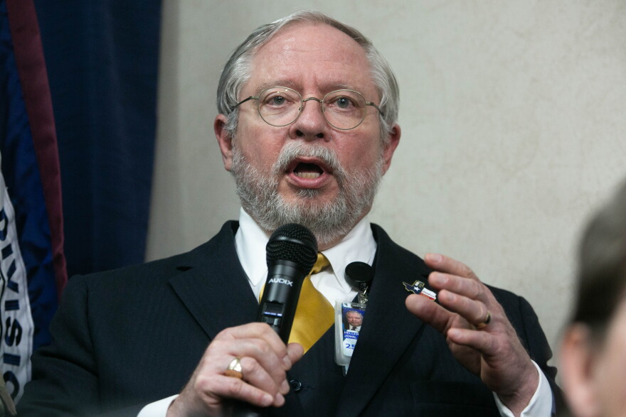Former DSHS Commissioner John Hellerstedt speaking in 2020. In 2019, Hellerstedt's agency adopted a rule that removed all THCs in hemp from the state's controlled substance list. The next year, Hellerstedt added them all back, except for Delta-9 THC under 0.3%. The rule was blocked by courts until a Texas Supreme Court decision in May 2026.