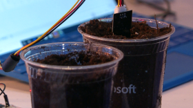 The program consistently monitors soil conditions like temperature and water content. Students from across the country saw live demos at last year's FFA Convention in Indianapolis.