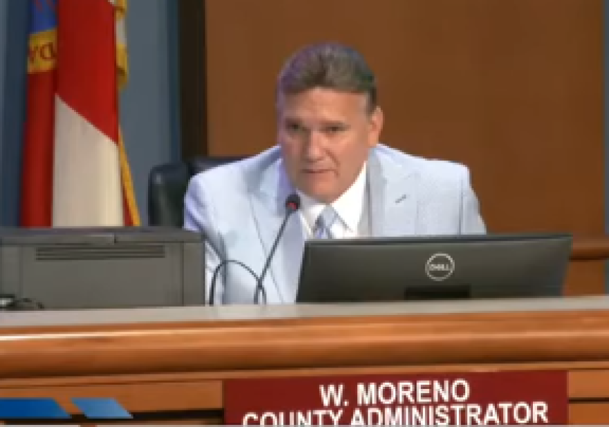 Escambia County Administrator Wes Moreno responds to Margaret Hofstetter’s concerns about Amendment 3. He said budget preparations are underway and county departments already operate with limited room for further cuts.