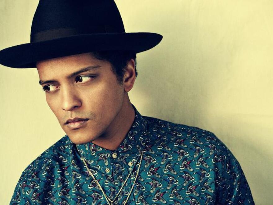 Bruno Mars draws inspiration from across the pop landscape on his second album, Unorthodox Jukebox.