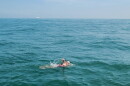 Robin Mayall of Eugene on her swim of the English Channel
