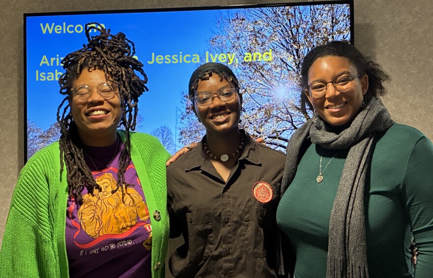 Jessica Ivey, Isabella Miller and Arizsia Staton