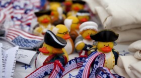 Patriotic paraphernalia at a "Conservatives United 2012" rally on Saturday in Orlando, Fla.