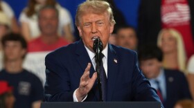 President Donald Trump speaks during a Fighting For American Workers event, Friday, May 22, 2026, in Suffern, N.Y.