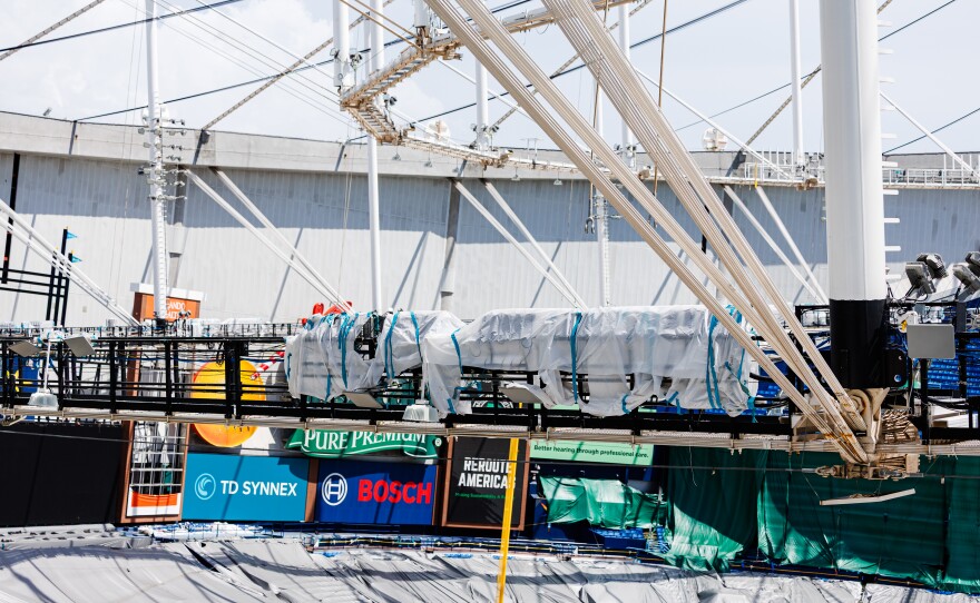The City of St. Petersburg is working on Tropicana Field to get the stadium ready for the Tampa Bay Rays' 2026 season.