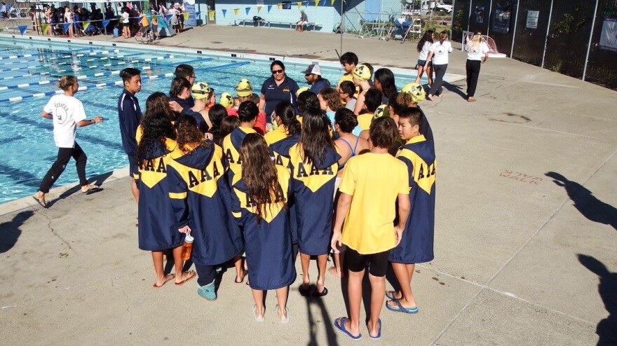 Helen Garcia is the head coach of Albany Armada Aquatics in Calif. Her parents encouraged her to swim as a child even though they didn't know how themselves.