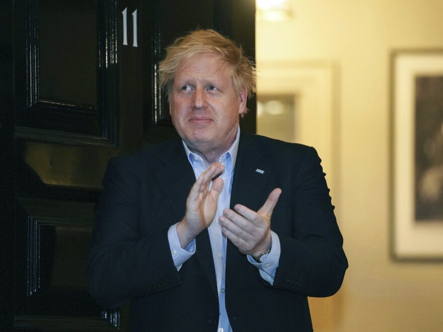 U.K. Prime Minister Boris Johnson, shown here in a handout photo from earlier this month, has reportedly been moved to intensive care at a London hospital.