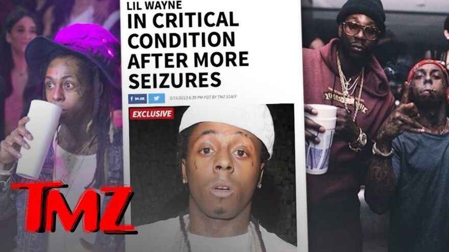 A TMZ YouTube thumbnail from 2013, following one of many rumored Lil Wayne health scares.