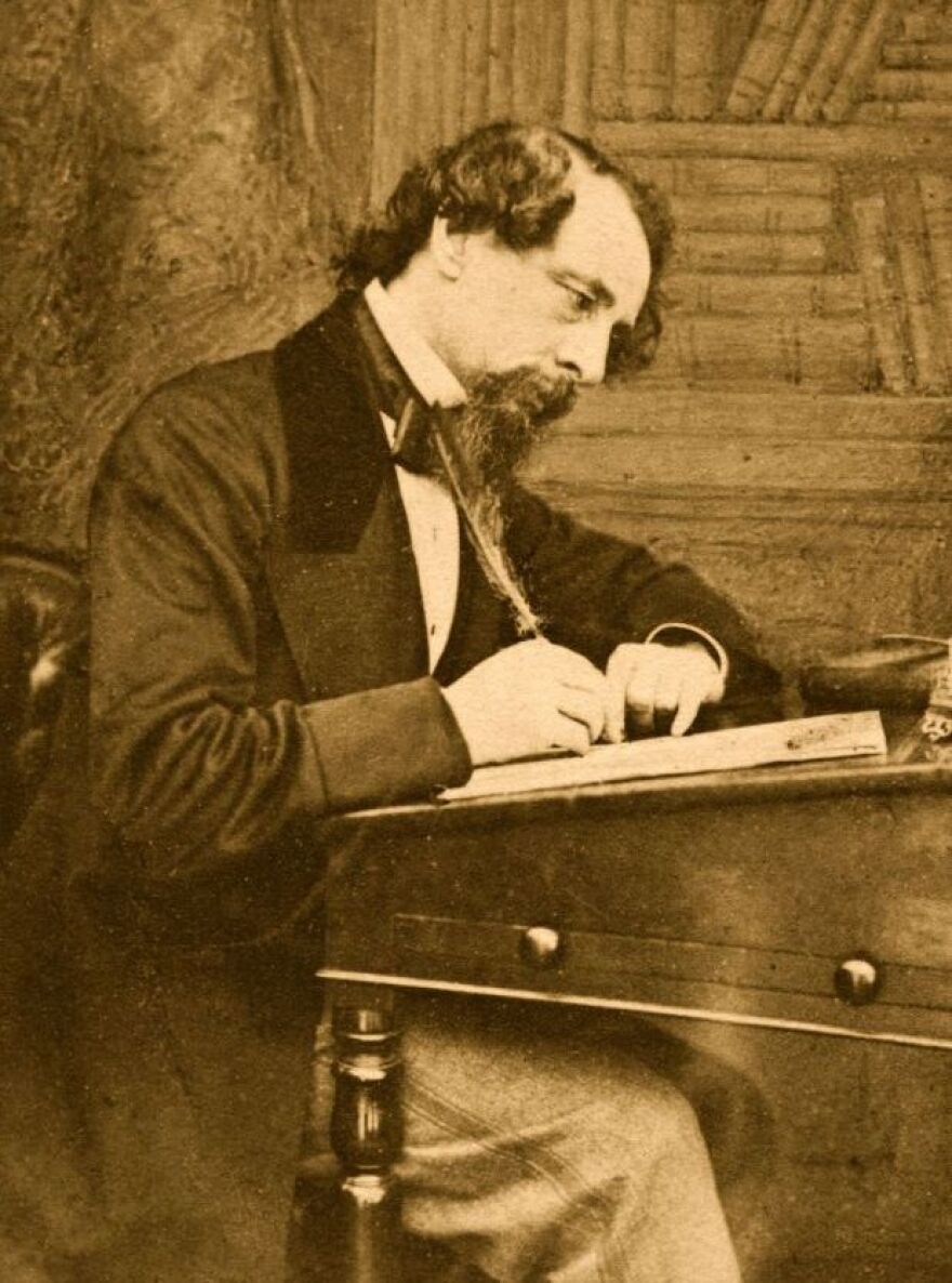 Dickens was a writer and an actor — when he was working at his desk, he'd get up, go over to a mirror, act out his characters' lines, and then go back to his desk to write them down.