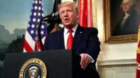 President Trump said on Sunday morning that capturing or killing Islamic State leader Abu Bakr al-Baghdadi has been "the top national security priority" of his administration. Above, Trump speaks in the Diplomatic Room of the White House on Sunday.