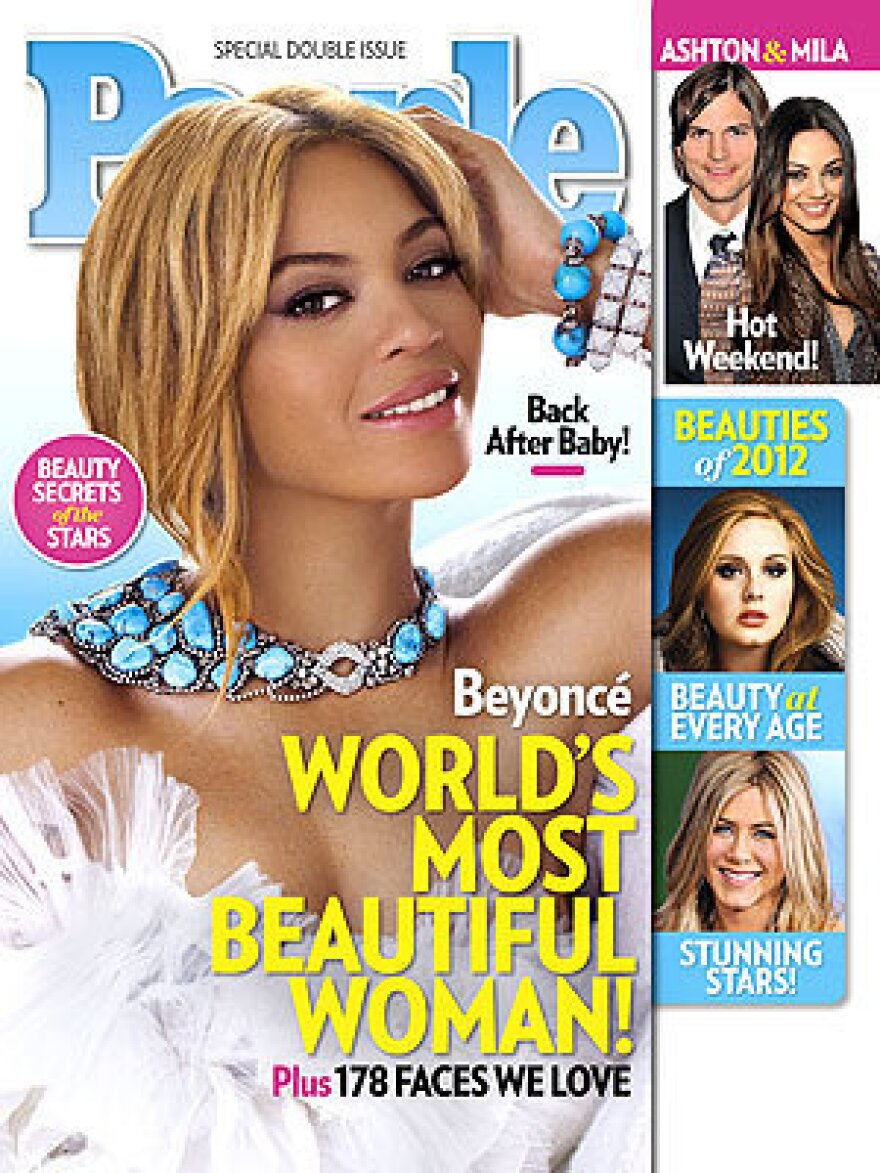 Beyonce Knowles was chosen as <em>People</em>'s "Most Beautiful Woman" in 2012.