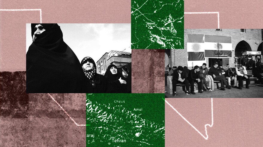 Maps and images from Iran.