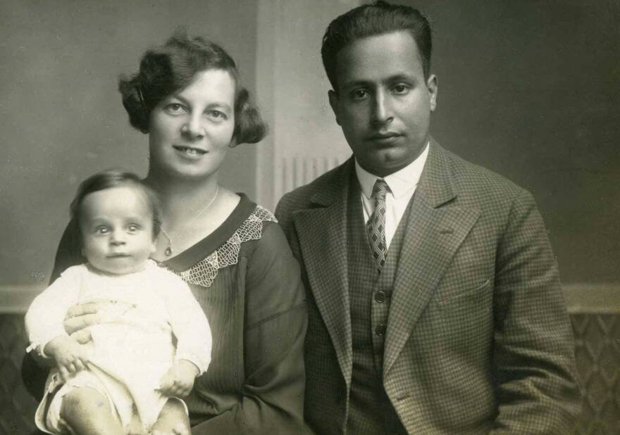 John Fieldsend's mother, Trude, and father, Curt, with his older brother in Dresden, Germany, around 1928.