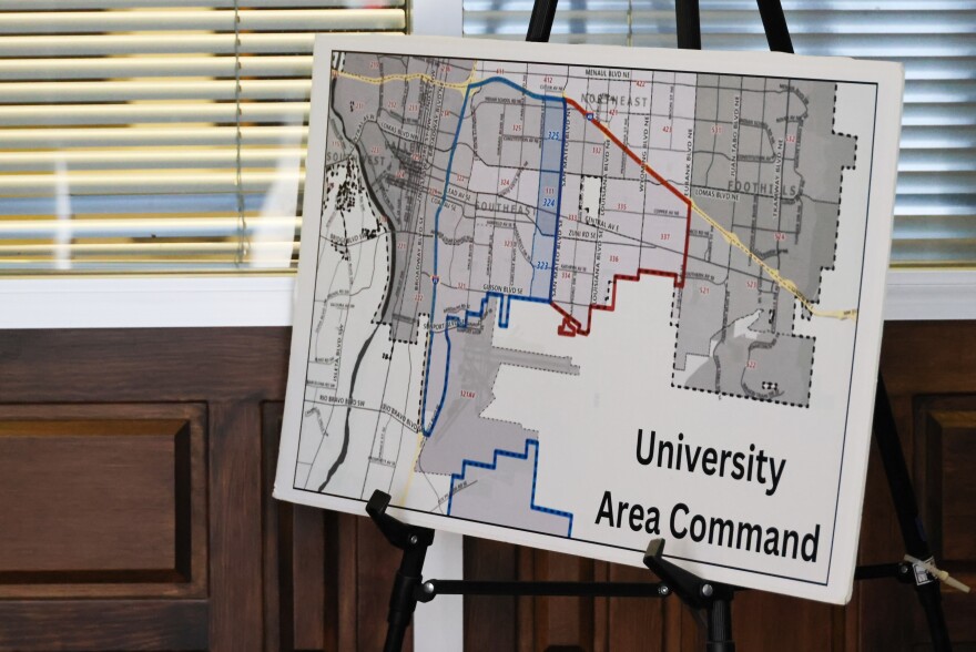 A poster depicting the new jurisdiction of the University Area Command