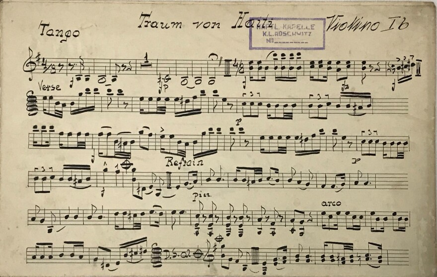  Violin Ib part for “Traum von Haiti” completed by Antoni Gargul.