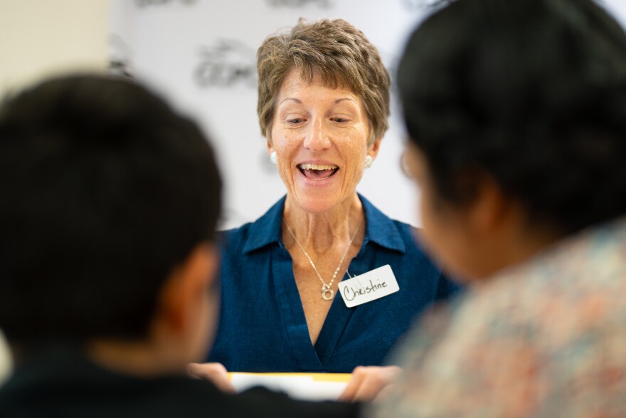 Back 2 School Basics provides low-income kids a back pack full of school supplies of their choice. Over 100 volunteers offered their time to help this year.