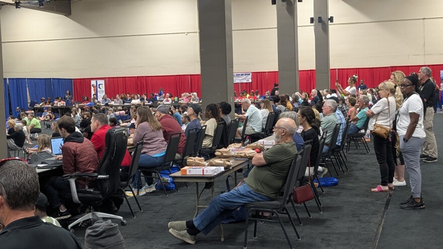 The 2025 Press the Chest session packed the civic center's exhibition hall.