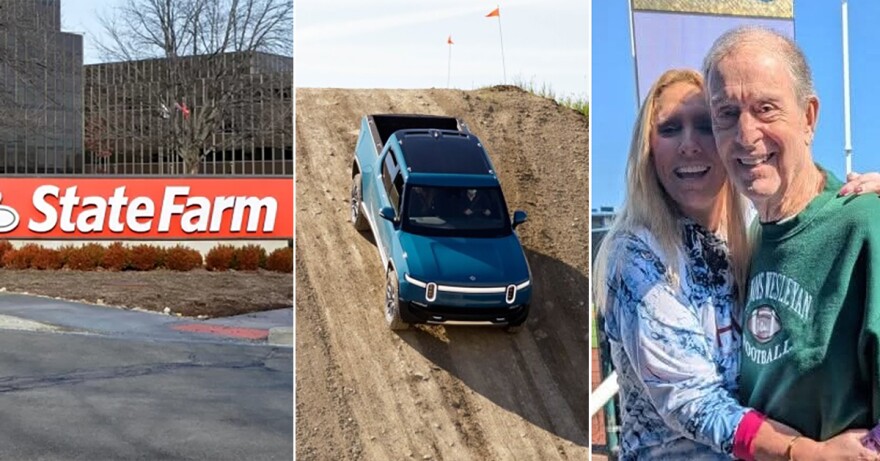 WGLT.org's most-read stories of 2025 included articles about State Farm, Rivian, and the wedding of Twin City native and MLB announcer Denny Matthews.