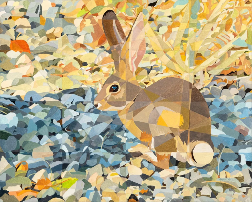 "Foothill Bunny" Oil on Canvas 24" x 30" Artist Council Juried Exhibition.