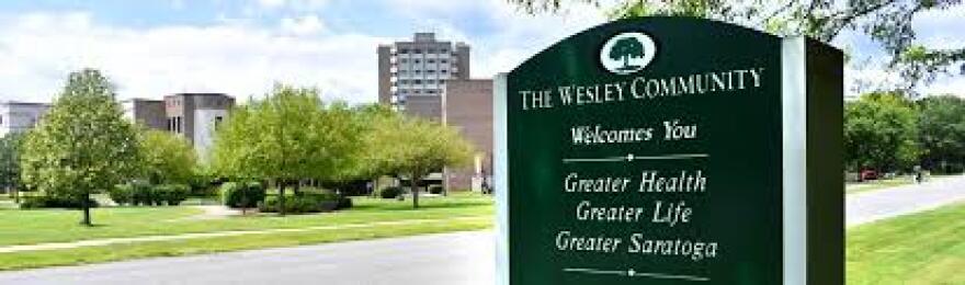 Wesley Community welcome sign