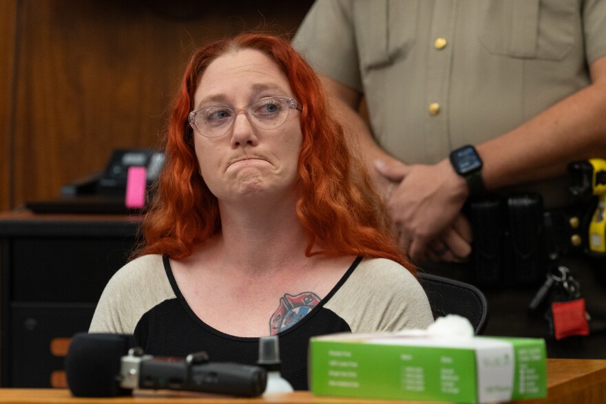 Suzanne Davis, a former New Chapel employee, testified Monday at the sentencing of former employer Jamey Noel.