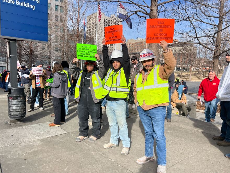 The Greater Kansas City Building and Construction Trades Council is asking for better wages and apprenticeship programs from Port KC.