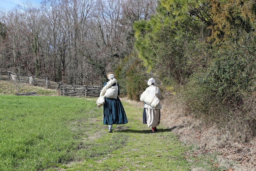 Emily Doherty (right) in York County, Va., in 2017.