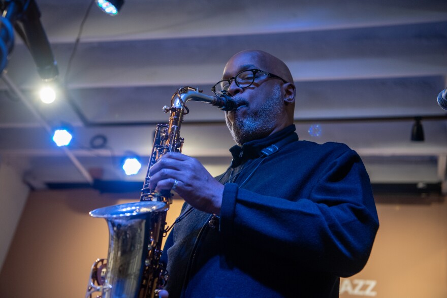 Alto saxophonist Greg Osby performing at the IDEA Center For The Arts in Camden, NJ on Oct. 7, 2023.