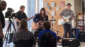 Amber Hargett performs at the Kettering-Moraine branch of Dayton Metro Library as part of the 2023 Tiny Stacks series.