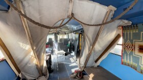 Exhibits inside the Breathing Healing Bus details some difficult elements of Colorado history as the 150th anniversary of Colorado approaches in 2026.