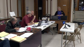 Owen County Commissioners President Jeff Brothers rebukes County Auditor Patty Steward during the Nov. 18 meeting of the Owen County Commissioners